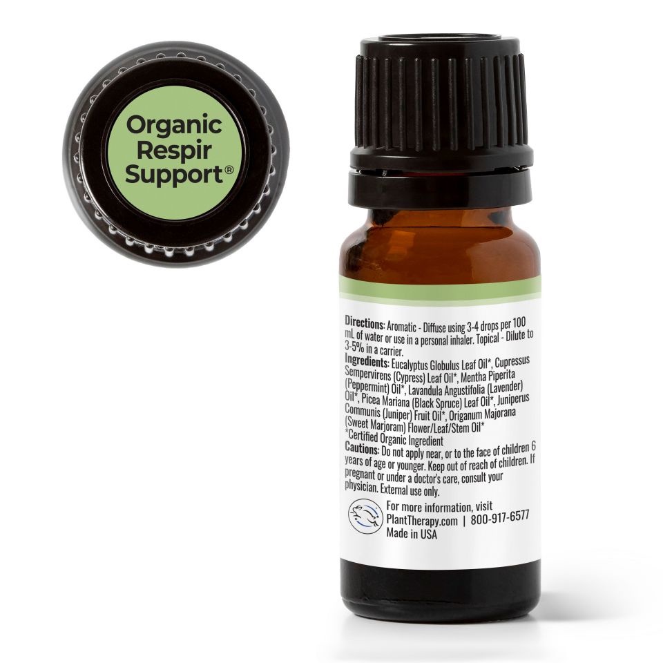 Plant Therapy - Tinh dầu hữu cơ Respir Support hỗ trợ hô hấp – Organic essential oil blend synergy