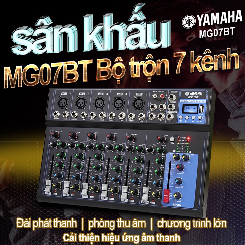 Mixer YAMAHA F7 USB phiên bản mới BluetoothBÀN TRỘN MIXER MG07BT USB BLUETOOTH BÀN TRỘN ÂM THANH Giá Rẻ Chất Lượng - Mix