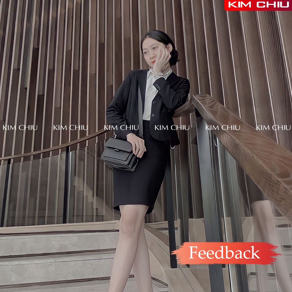 Áo Vest Nữ Công Sở Cao Cấp Kim Chiu Vải Tuyết Mưa Tay Dài Form Đẹp Từng Đường Kim Mũi Chỉ HÀNG CHẤT LƯỢNG CAO VTD-16
