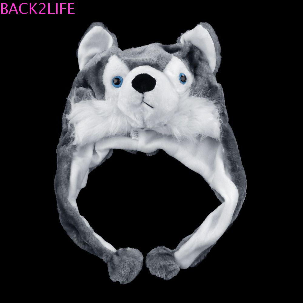 Mũ Trùm Đầu Che Tai Giữ Ấm Hình Thú Hoạt Hình Dễ Thương Cho Bé BACK2LIFE