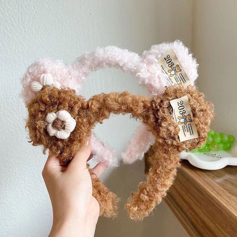 Băng Đô Cài Tóc Hình Tai Gấu Đáng Yêu Cho Nữ