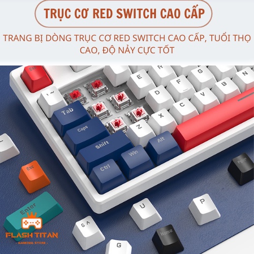 Bàn Phím Cơ Red Switch HOTSWAP K87 Mạch HotSwap 5 pin thay được tất cả các loại switch - Đã Lót Foam - Bảo hành 12 tháng | BigBuy360 - bigbuy360.vn