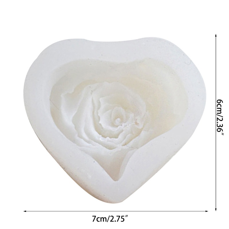 Khuôn Silicone Hình Hoa Hồng Làm Xà Phòng Thủ Công DIY