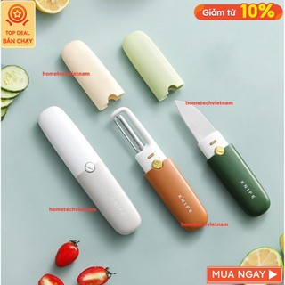 Dao gọt trái cây chất liệu thép không gỉ có nắp đậy, Dao gọt vỏ rau củ quả đa chức năng