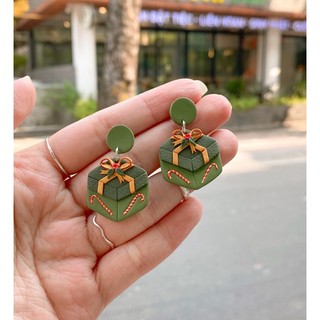 Khuyên tai đất sét nung Polymer Clay (It's December)