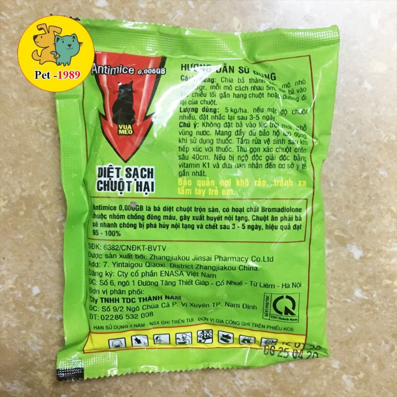 Bẫy bả chuột sinh học gói 50g ăn toàn cho người vật nuôi