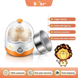Nồi hấp trứng BEAR ZDQ-2201 một lớp hoạt động điện nhanh chóng 5 ngăn sử dụng tại nhà
