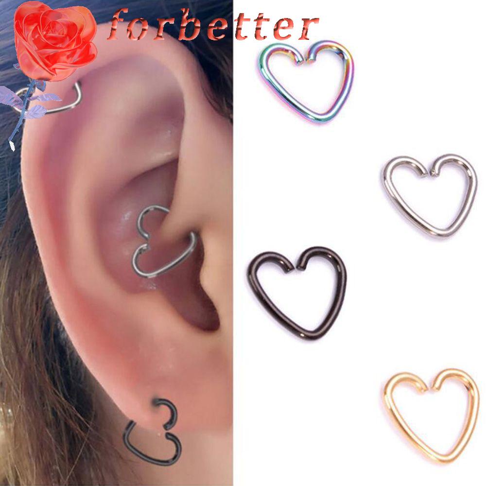 Khuyên Tai Hình Trái Tim Nhiều Màu Thời Trang