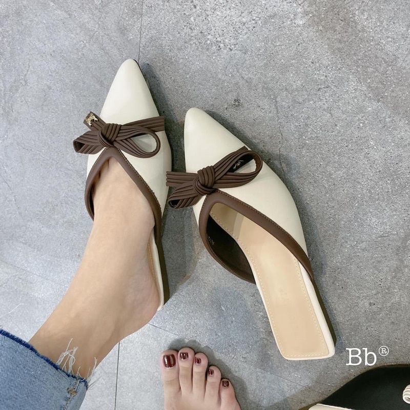 DÉP SỤC NƠ mũi nhọn dễ phối đồ HOT LẮM(tặng quà) PHOM BÉ