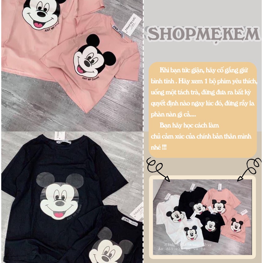 ÁO MICKEY ĐÔI CHO ME VÀ BÉ