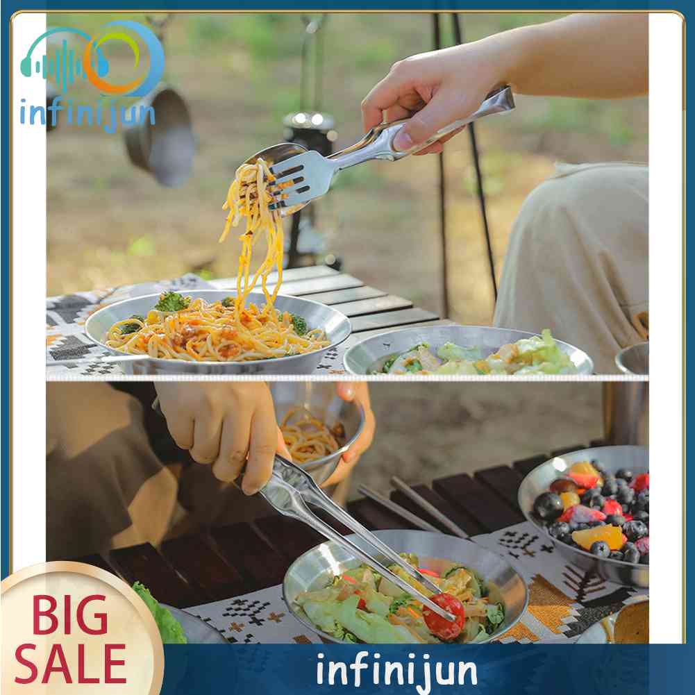 Bộ Muỗng Đũa Nĩa Bằng Thép Không Gỉ Tiện Dụng Mang Theo Du Lịch Cắm Trại