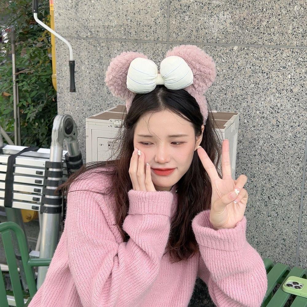 Danilo Băng Đô Cài Tóc Hình Gấu Hoạt Hình Vui Nhộn Phong Cách Hàn Quốc Cho Bé