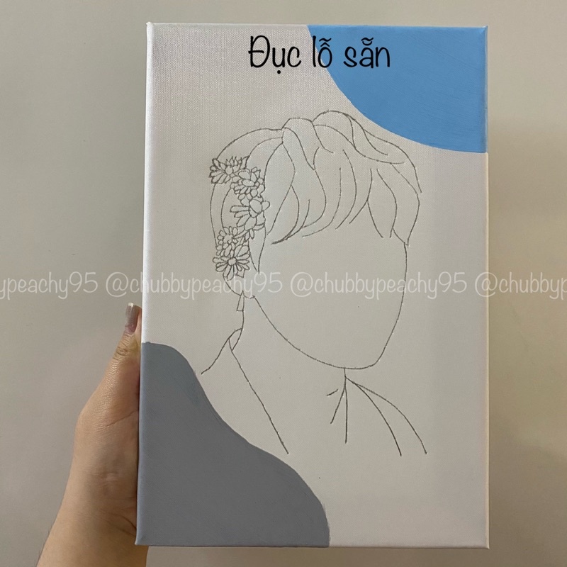Bộ kit thêu tranh canvas size 30x20cm - Nguyên liệu tự thêu tranh canvas