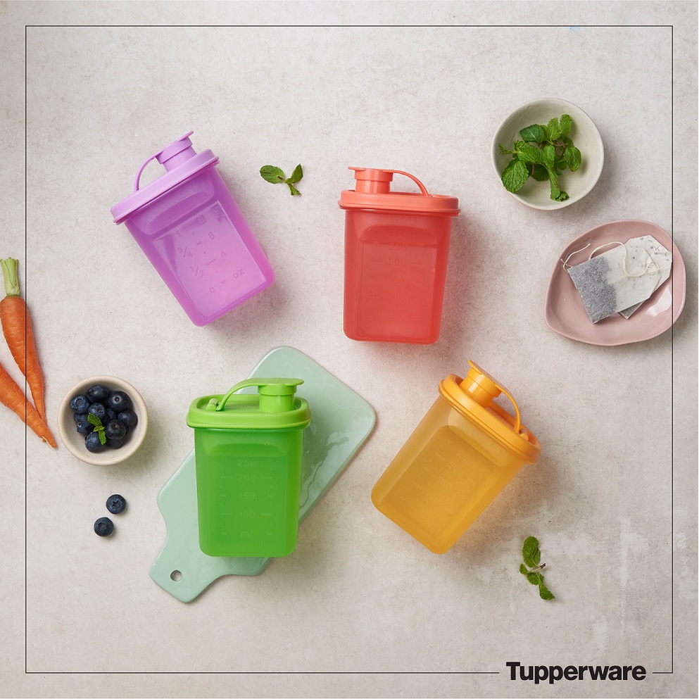 Bình nước Tupperware Slim Line Pitcher 350ml - Bảo hành trọn đời - Nhựa nguyên sinh PP số 5