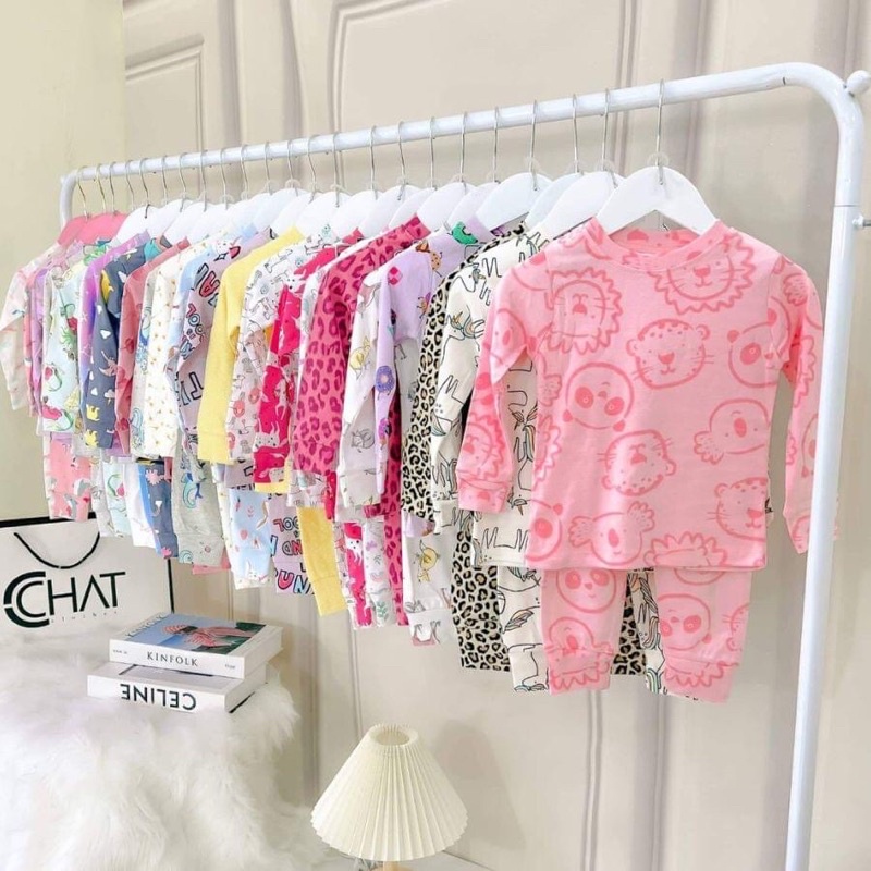 Bộ thun bozip ôm body dài cho bé 5-13kg