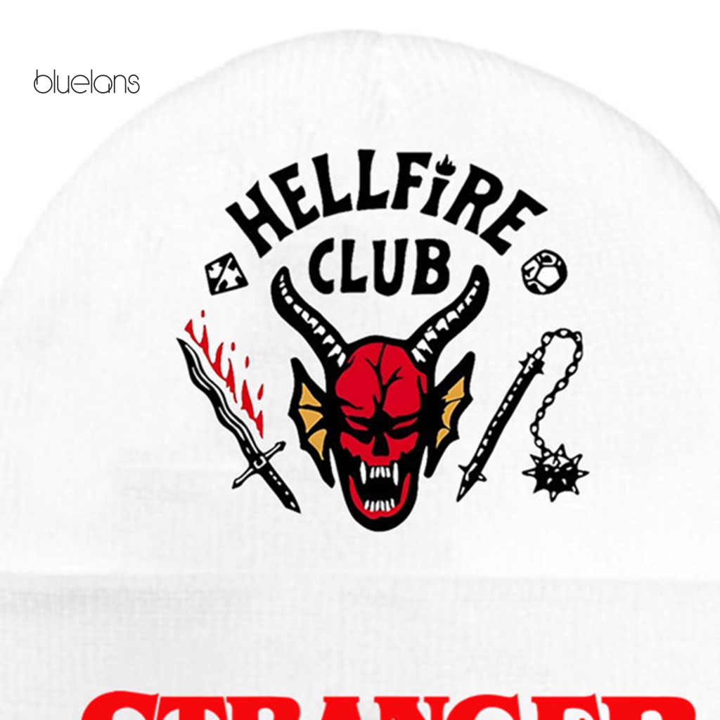 Mũ Beanie Bluelans Nhẹ In Chữ Stranger Things 4 Hellfire Club Cho Nam Và Nữ