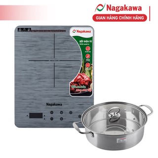 Bếp từ đơn Nagakawa NAG0710 (2000W) - Kèm Nồi Lẩu - Hàng Chính Hãng