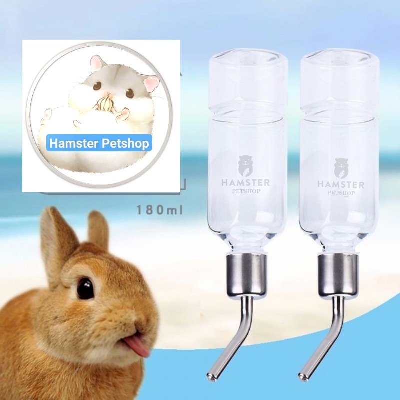 Bình bi sắt 180ml cho hamster,thỏ,bọ ú