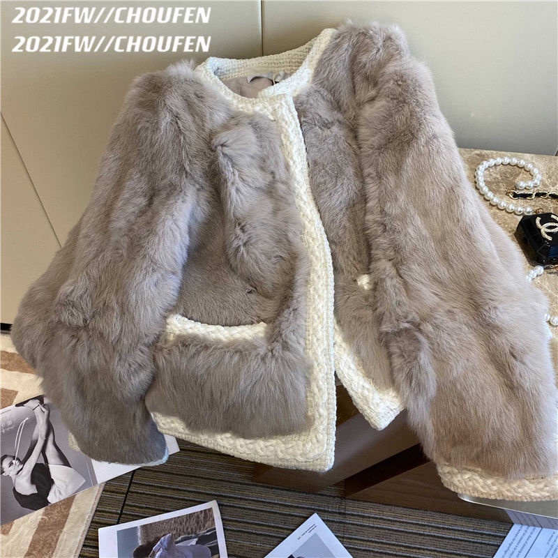 Áo Khoác Lông Một Mảnh Phong Cách Trẻ Trung Thời Trang Mùa Đông 2022 Mới