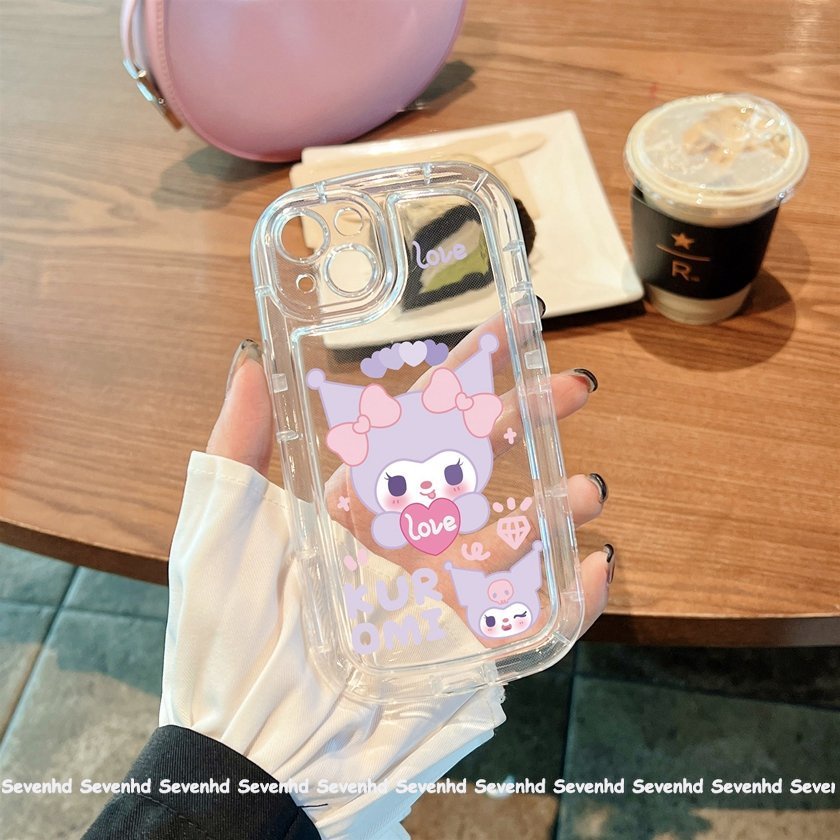 Ốp Điện Thoại Mềm Trong Suốt In Hình Kuromi Cho iPhone 14 13 12 11 Pro Max Xs Max Xr X 7 8 6 6s Plus
