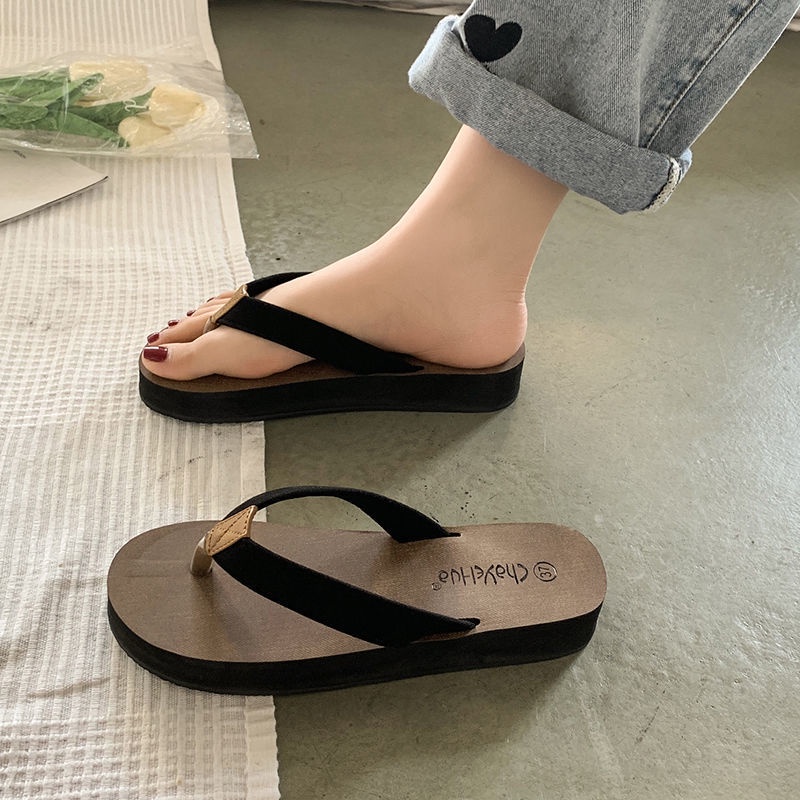 Sandal Đế Dày Thời Trang Đi Biển 2022 Dành Cho Nữ