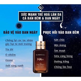 Serum ha+ dr peptit_cell_korea phục hồi và dưỡng trắng chuyên sâu.