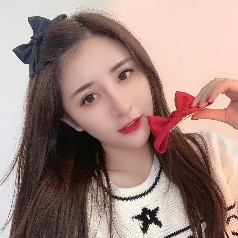 1 Kẹp Tóc Hình Nơ / Tai Mèo / Vịt Dễ Thương Cho Bé Gái