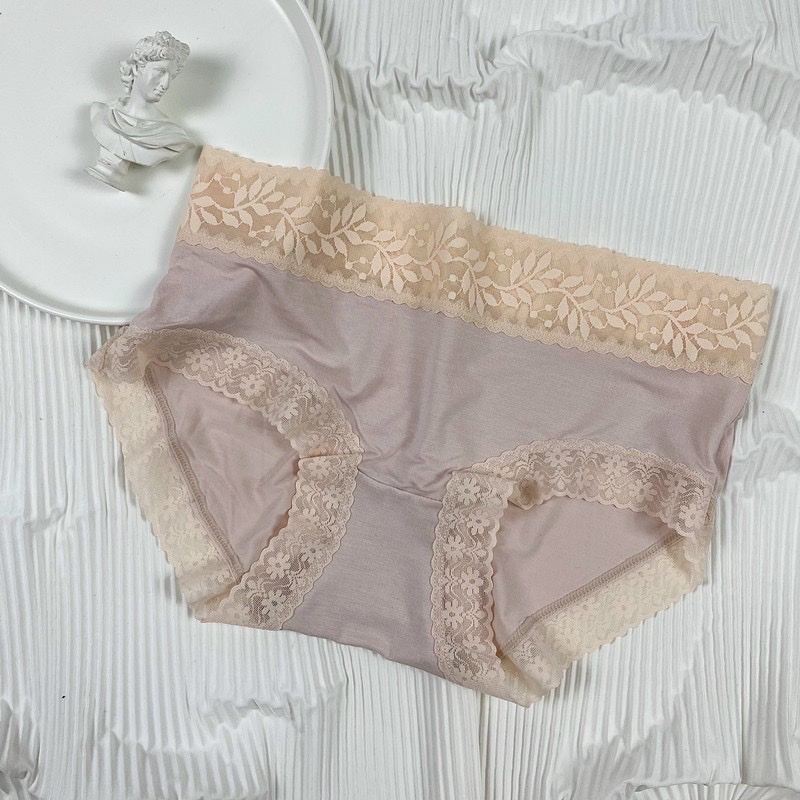 Quần lót nữ Embra su lụa không đường may phối ren gợi cảm hàng cao cấp EBQL45