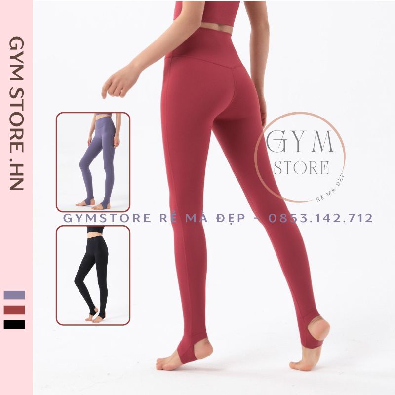 Quần Legging Cạp Cao Gen Bụng Nâng Mông Đai Gót Thể Thao Nữ Tập Gym Yoga Siêu Co Giãn Đa Chiều Thoáng Mát 𝐆𝐘𝐌𝐒𝐓𝐎𝐑𝐄 911