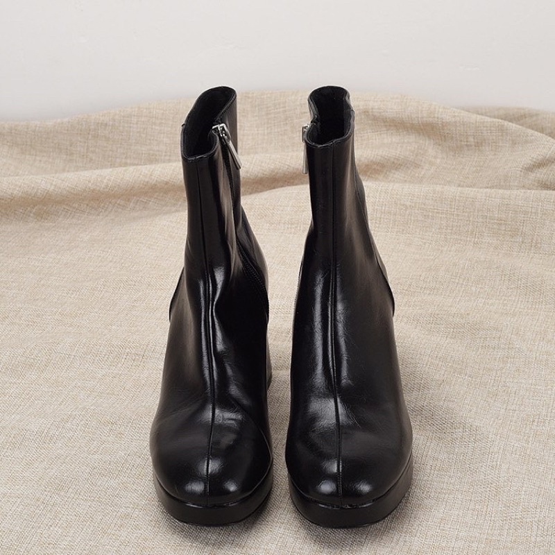 Platform boots pu.llbear . xuất uk