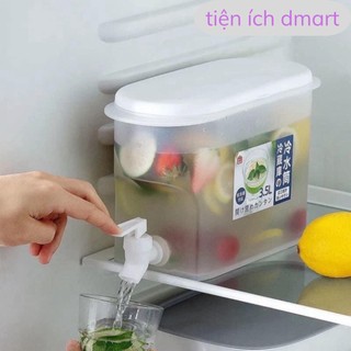 bình đựng nước 3.5l có vòi tiện lợi, đựng đồ uống ướp lạnh thực phẩm