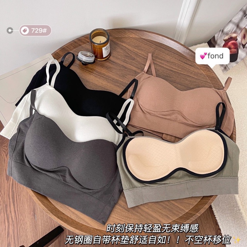 Áo Lót Hai Dây Không Gọng Thép Chống Chảy Xệ Hở Lưng Cho Nữ