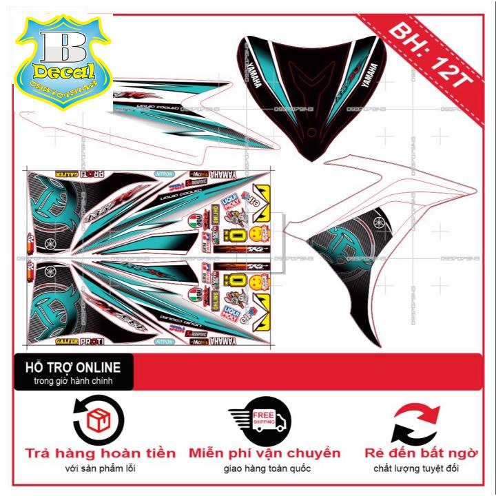 FREE SHIP + SALE SỐC +DECAL PVC 5 LỚP CHẤT LƯỢNG CAO Tem rời EX 2011 LC PHỐ DECAL [Bi Decal]