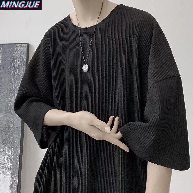 Áo Thun Tay Ngắn Phong Cách Hong Kong Thời Trang Mùa Hè Cho Nam