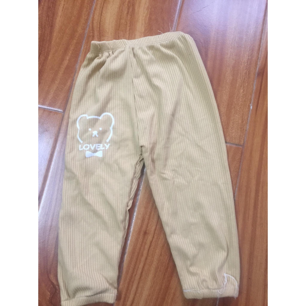 SALE 50% thanh lý- Quần thun tăm cho bé quần bé trai bé gái thu đông bo chun cực mềm mịn siêu dễ thương từ 8 - 16kg