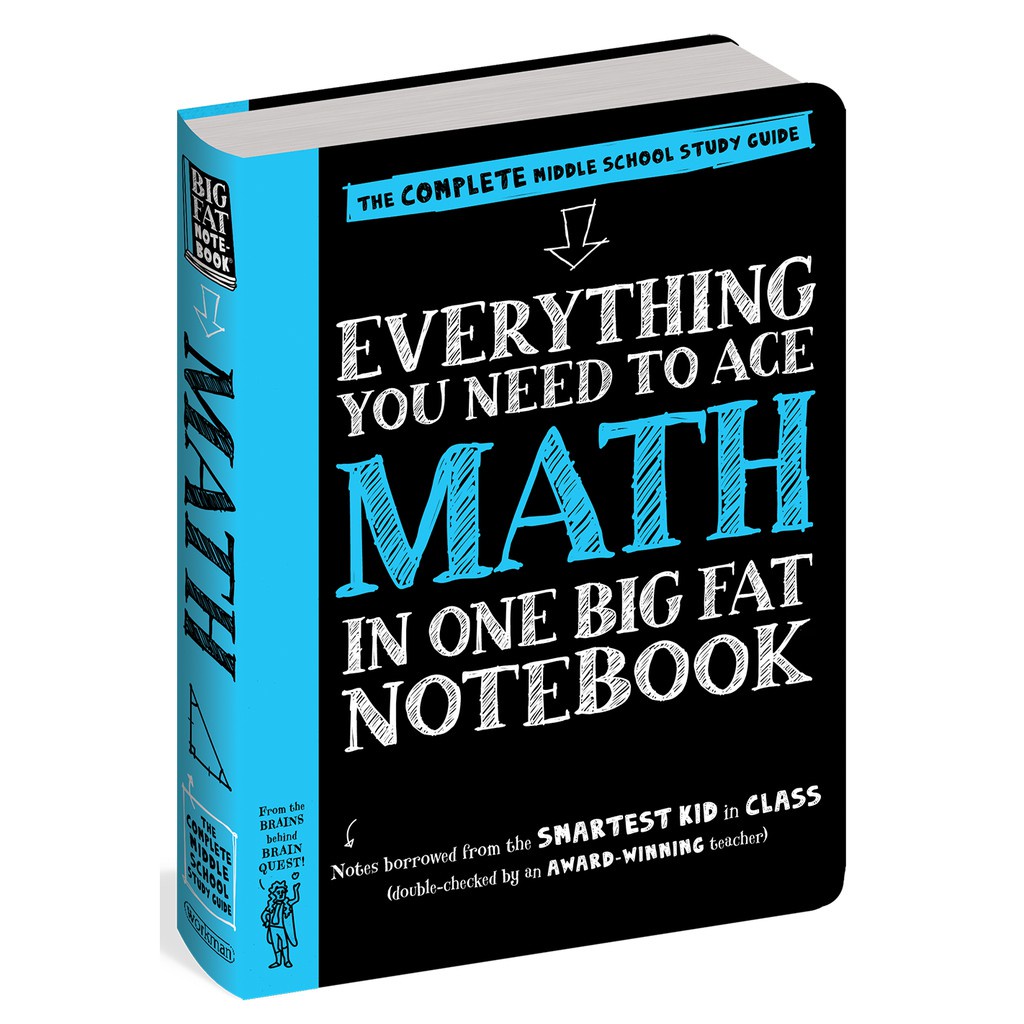 Sách - Everything You Need To Ace Math In One Big Fat Notebook ( Sổ Tay Toán Học, Bản Tiếng Anh, Lớp 4 - 9 )