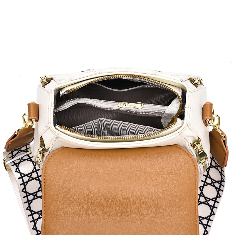 Túi Xách Đeo Vai Hình Vuông Cỡ Nhỏ Thêu Họa Tiết Đơn Giản Phong Cách Hàn Quốc Thời Trang Cho Nữ