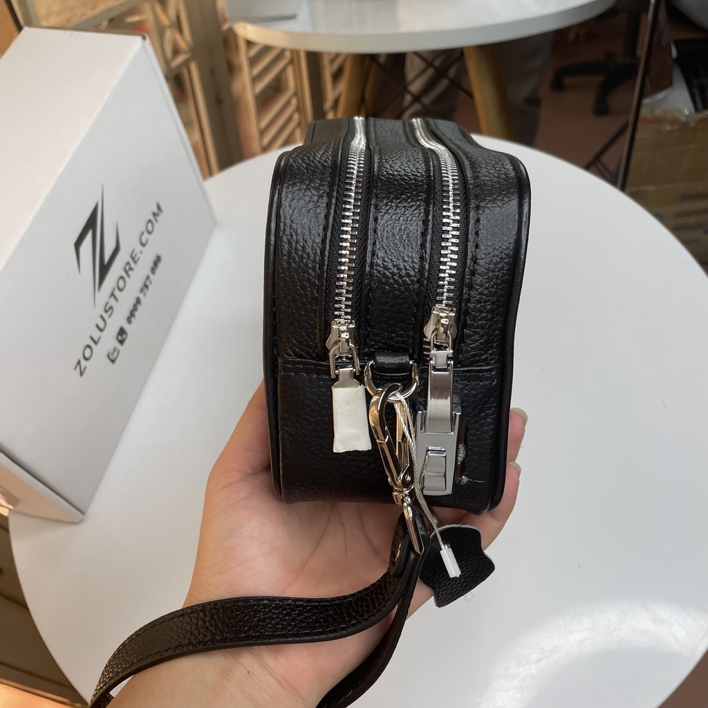 Túi Clutch cầm tay 2 ngăn khóa số an toàn