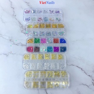 Phụ kiện gắn móng trang trí nail - đá gắn đính móng nail