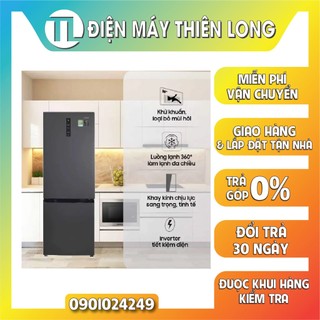 Tủ lạnh aqua inverter 292 lít aqr-b339ma - ngăn đông mềm - bảo hành chính hãng 24 tháng tận nhà