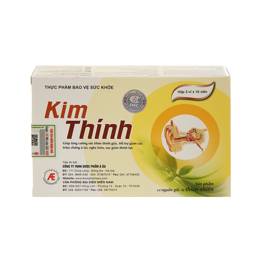 Kim Thính hỗ trợ tăng cường thính lực (hộp 30 viên)