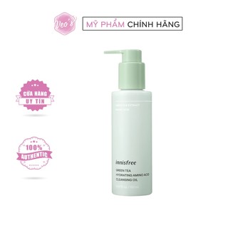 [Bản mới 2022]  Dầu tẩy trang Innisfree Green tea & Apple Seed Cleansing Oil