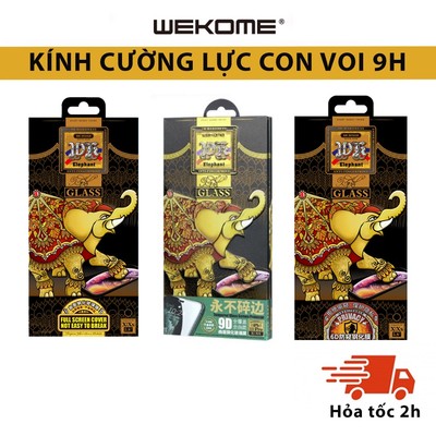 Kính cường lực voi Elephant KINGKONG  , 9D phân khúc cao cấp, bảo vệ toàn diện, phủ nano, hộp sắt 032 018 019 iphone
