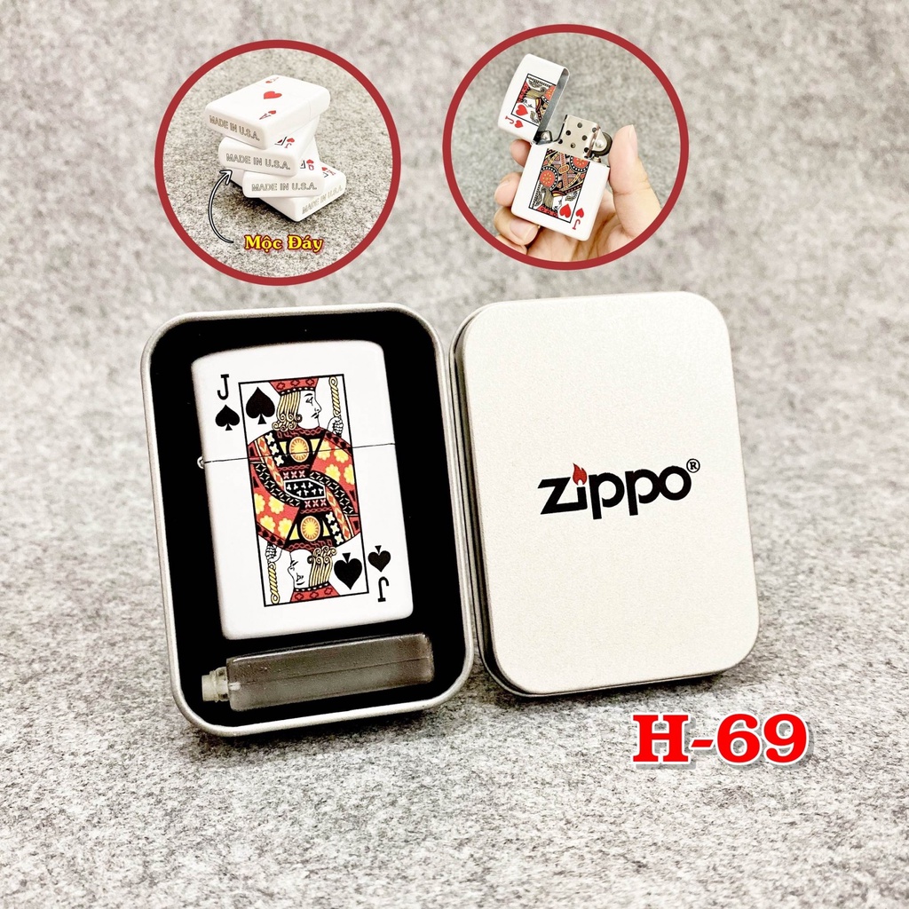 QUÀ TẶNG MENZ - Hột-𝙌𝙪𝙚̣𝙩-𝘽𝙖̣̂𝙩-𝙇𝙪̛̉𝙖 Vzipo 2 mặt hình lá bài có hộp kèm zăng - FREESHIP