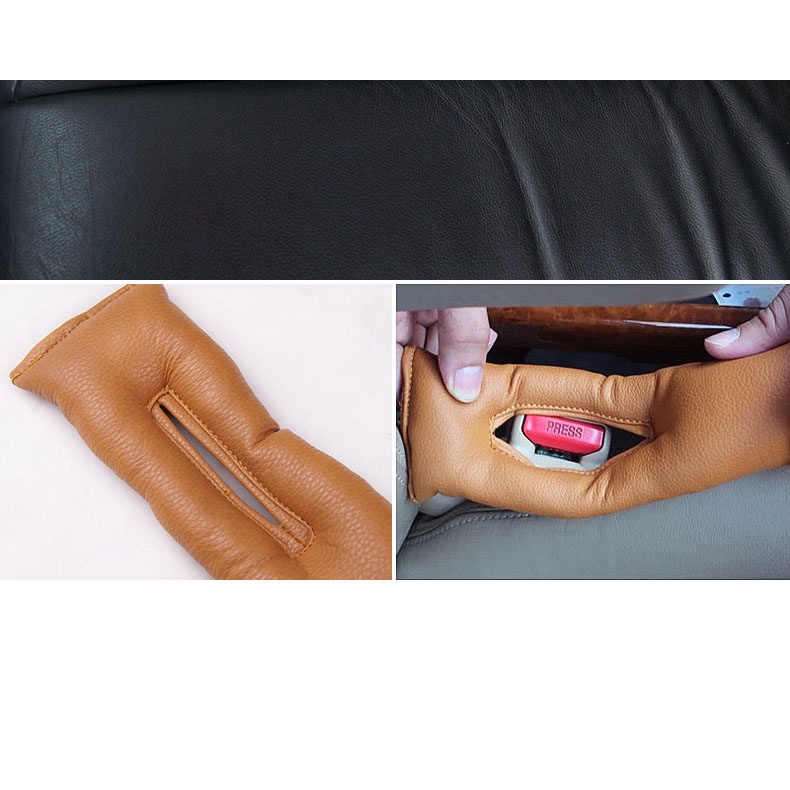 Đệm Lót Khe Ghế Xe Hơi Ô Tô Da PU Tránh Rơi Đồ Vật Bụi Bẩn Vào Khe Ghế