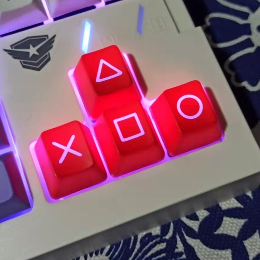 Bộ 4 Nút Bàn Phím Cơ Bằng ABS Màu Đen Và Đỏ