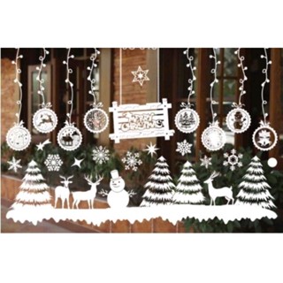 decal dán kính trang trí noel giáng sinh nhiều mẫu