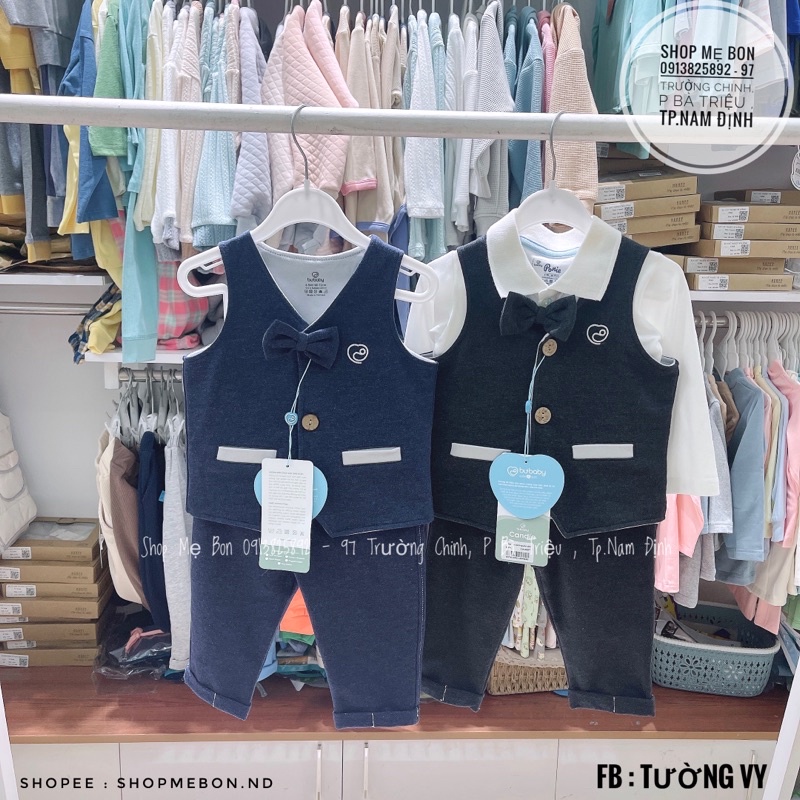 Set vest gile và quần Bu baby