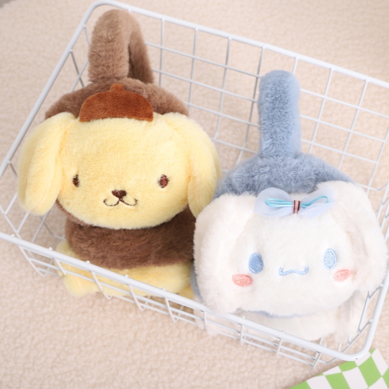 Sanrio Bông Tai Giữ Ấm Chống Đóng Băng Hình Kuromi Dễ Thương Cho Bé bịt tai gấu dâu bông tai kuromi bịt tai giữ ấm chụp tai cho bé