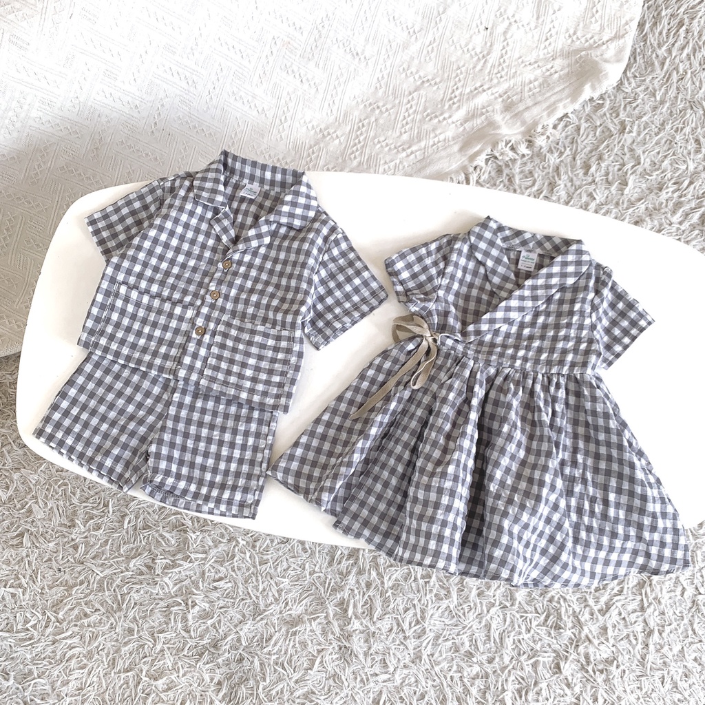 váy cho bé gái, bộ đùi cho bé trai, đồ đôi cho bé 8-26kg